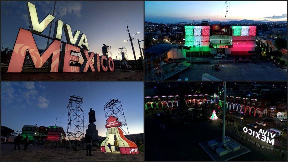 #Galería: Así se prepara plaza Juárez de Pachuca para el 15 de septiembre