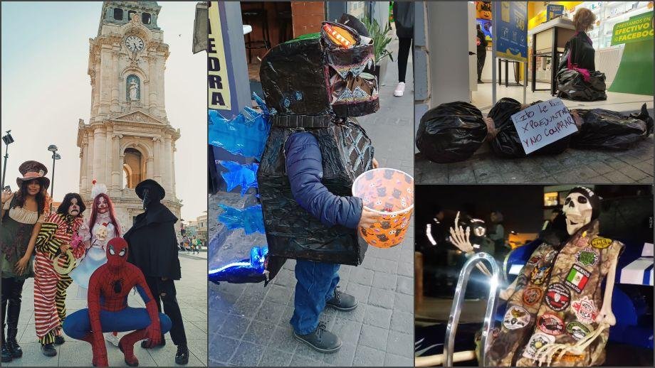 Niños, disfraces y calaverita; así se vive el Día de Muertos en el centro de Pachuca