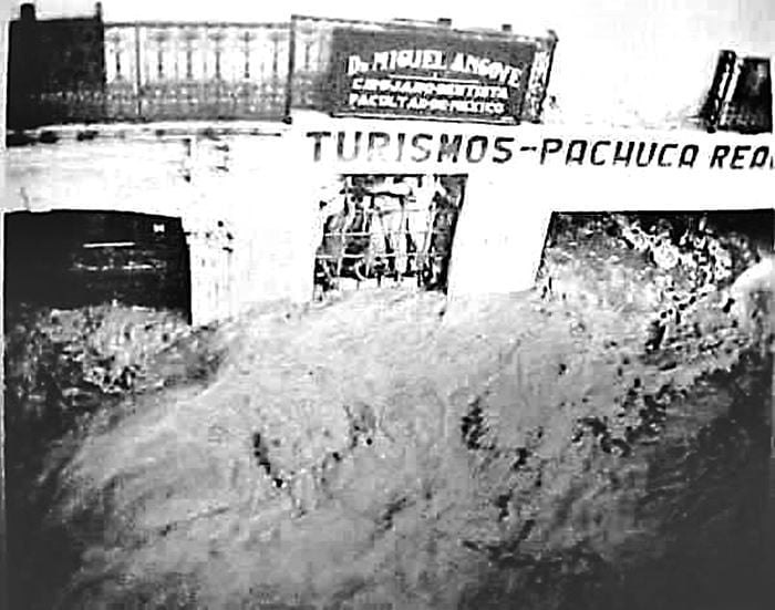 Un 24 de junio, hace 74 años, Pachuca sufrió una gran inundación (fotos)