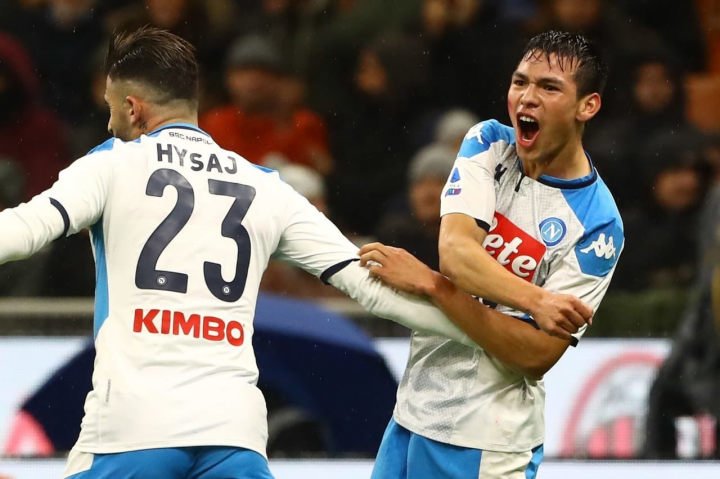 Hirving Lozano volvió a anotar con Napoli; ahora frente al AC Milan