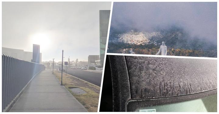 Amanecer congelante en Pachuca y otros municipios
