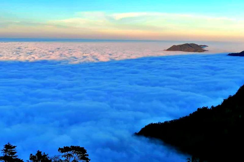 "El cielo en la tierra", captan espectacular atardecer en sierra de Hidalgo