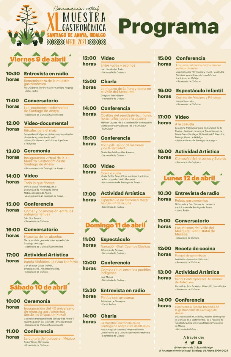 Todo listo para la Muestra Gastronómica de Santiago de Anaya 2021