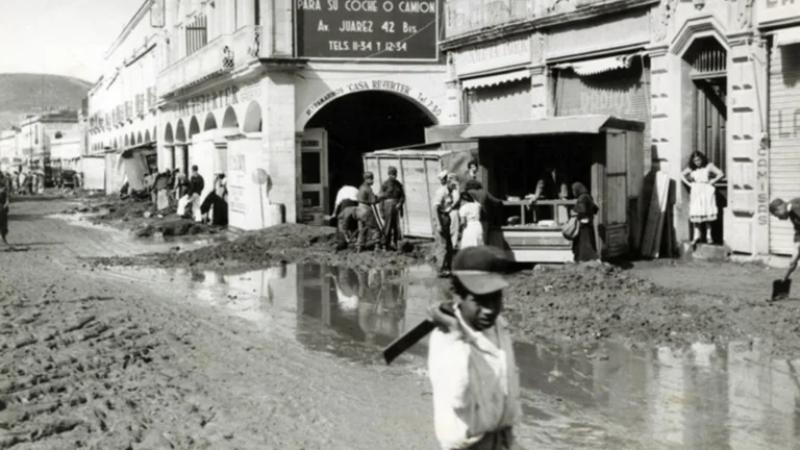 Un 24 de junio, hace 74 años, Pachuca sufrió una gran inundación (fotos)