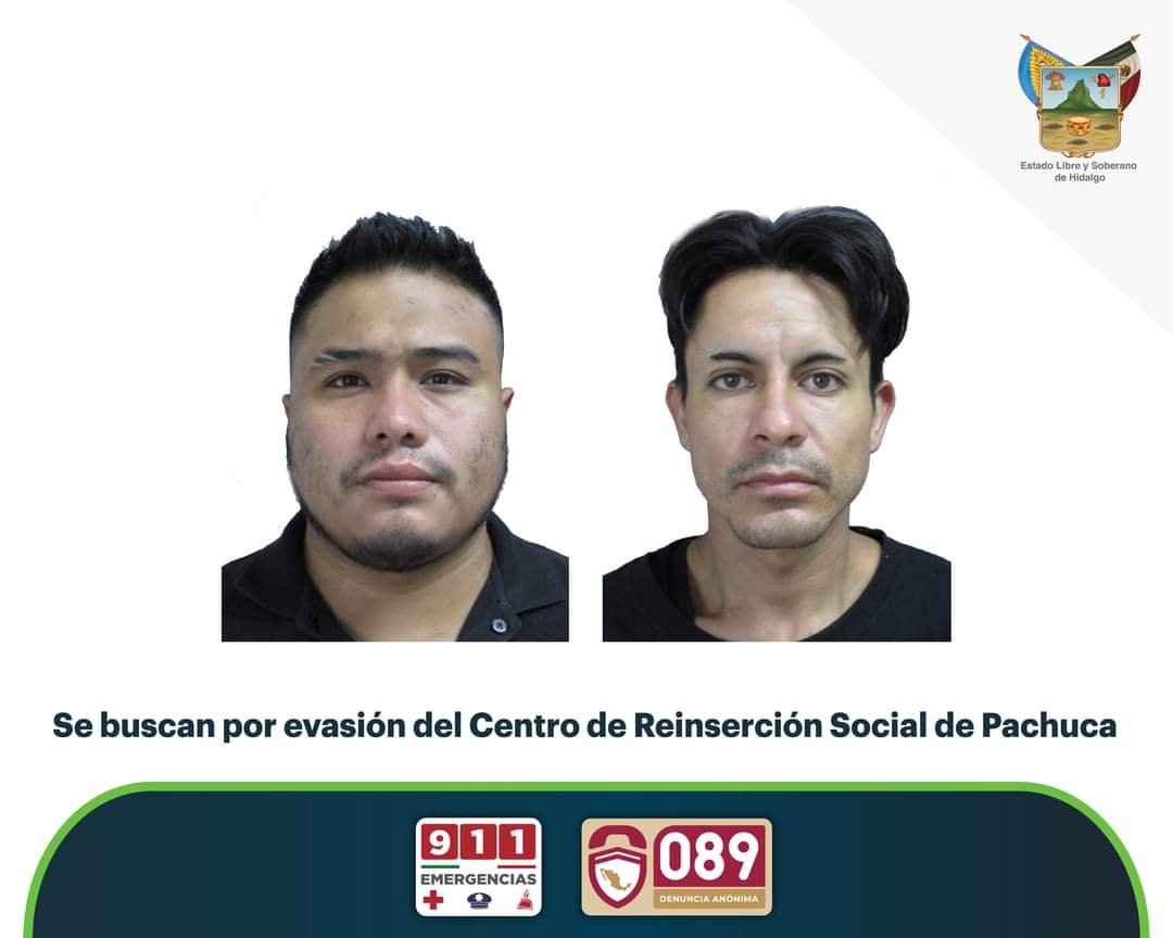 Se fugan reos de Cereso de Pachuca