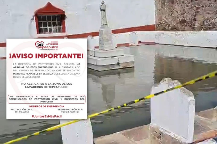 #Video: Emiten alerta en Tepeapulco por filtración de hidrocarburo en red de agua
