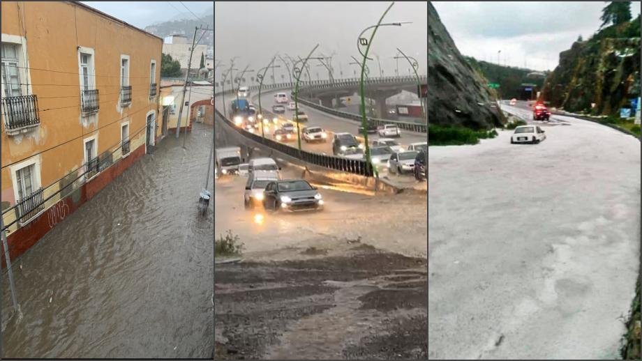 #FotosYVideos: Se cae el cielo en Pachuca y alrededores; aguacero con granizo deja fuertes afectaciones