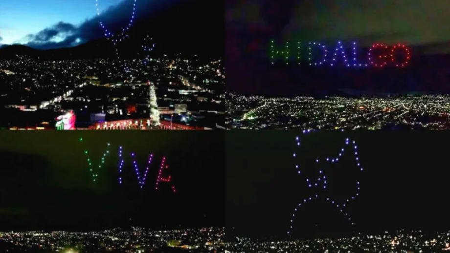El Grito será otra vez con espectáculo de drones en Pachuca