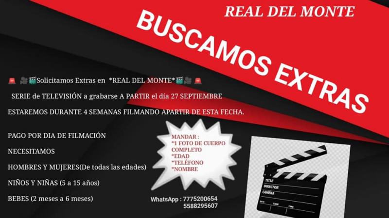 Grabarán serie en Real del Monte; solicitan gente de todas las edades