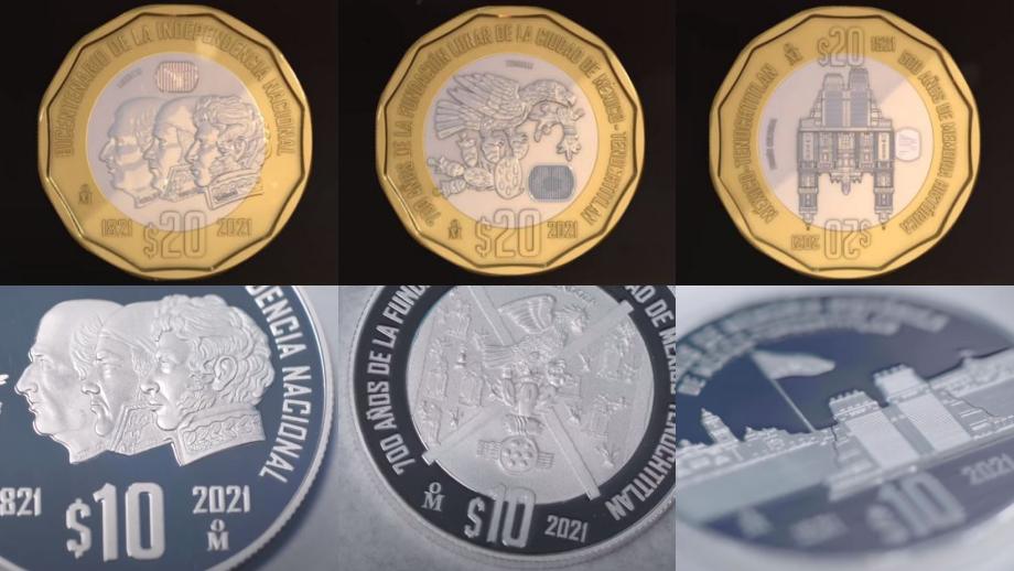 #FotosYVideo: Así son las nuevas monedas conmemorativas de 10 y 20 pesos