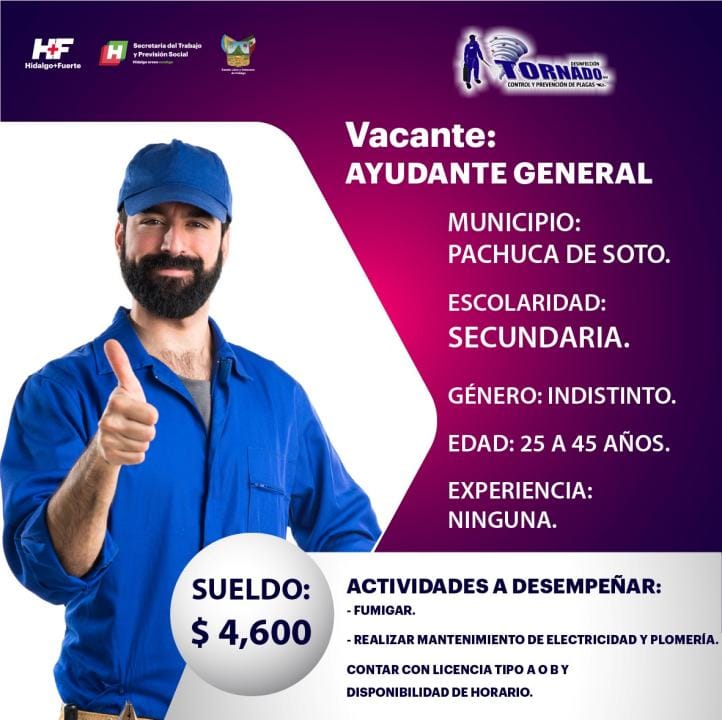 Empleos en empresas en Pachuca y otros municipios con sueldos de hasta 15 mil pesos