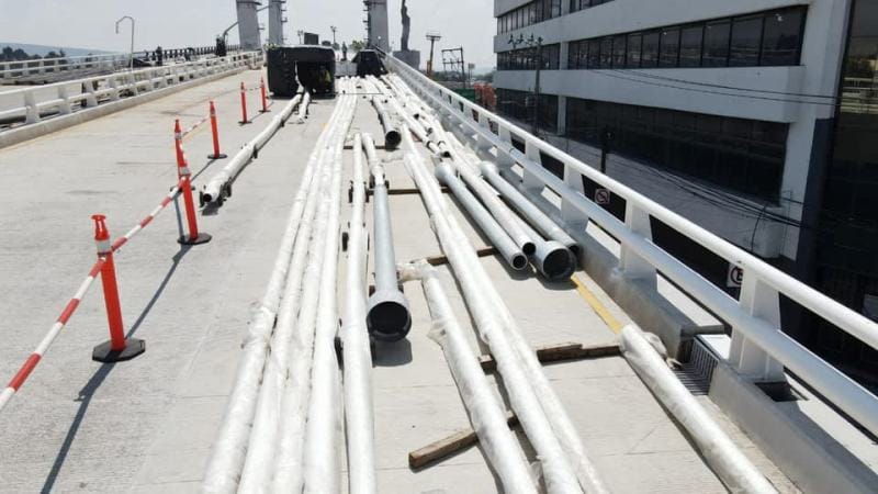 #Fotos: Así van los avances del puente atirantado de Pachuca