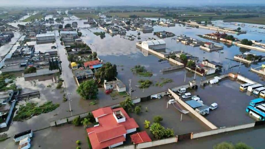 #Fotos: Se desborda río ahora en Tlahuelilpan; ya es zona de desastre