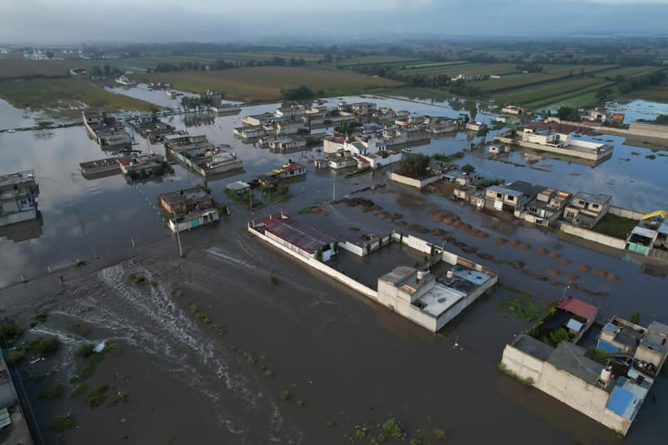 #Fotos: Se desborda río ahora en Tlahuelilpan; ya es zona de desastre