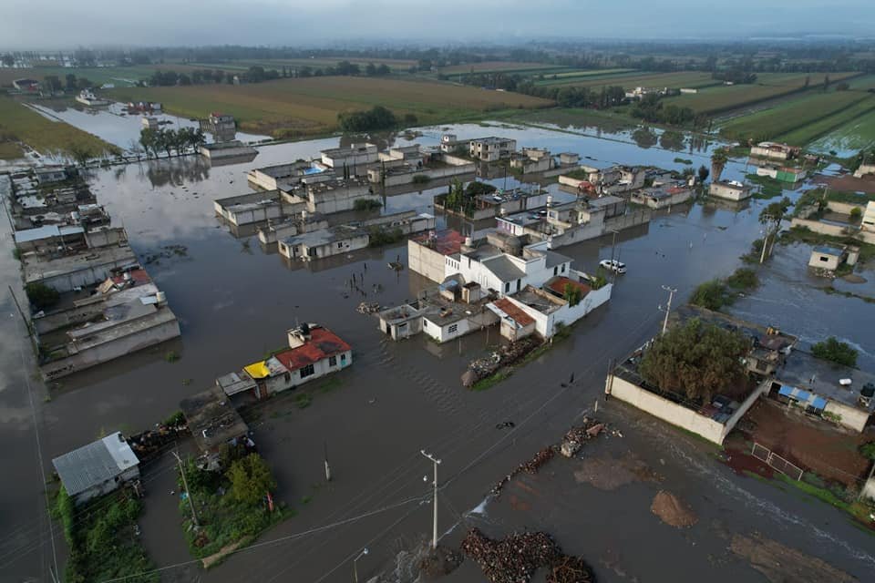 #Fotos: Se desborda río ahora en Tlahuelilpan; ya es zona de desastre