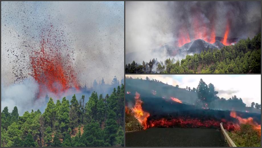 #Videos: Así entró en erupción el volcán de La Palma en España