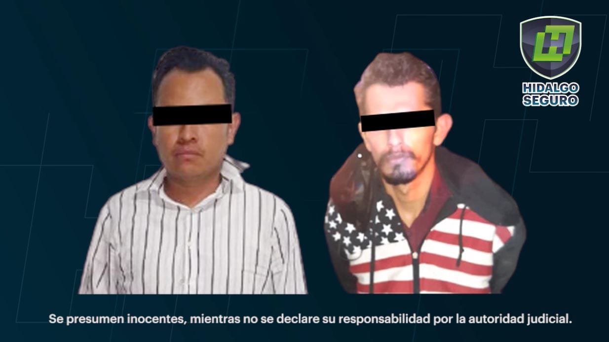 Captan y atrapan a presuntos delincuentes de Edomex en plaza de Pachuca (video)