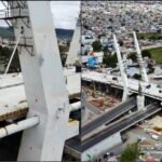 Comienza colocación de tirantes en puente de Pachuca