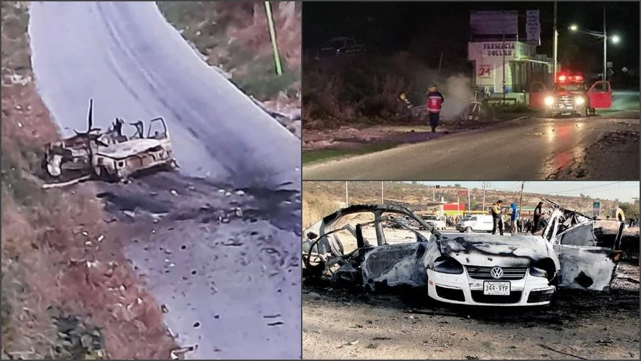 Pesadilla en Tula: con balaceras y coches bomba, grupo armado libera a nueve reos