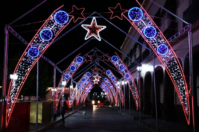 #Fotos: Así de navideño luce el más reciente Pueblo Mágico de Hidalgo