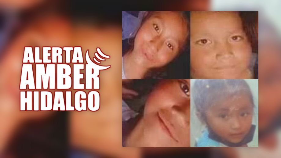 Activan Alerta Amber por desaparición de cuatro hermanitos en Hidalgo
