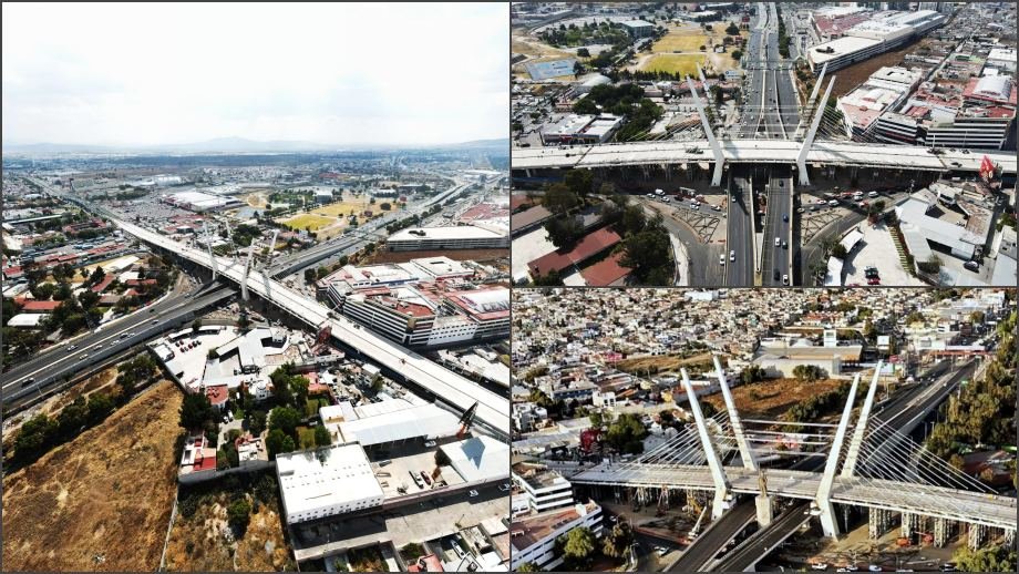 #FotosYVideo: Puente atirantado de Pachuca, con 98 % de avance