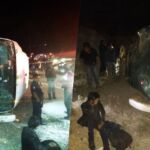 #Video: Vuelca autobús con pasajeros en la Pachuca-Actopan