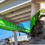 Puente peatonal de Pachuca, que desató polémica hace un año, ahora es un chiquero