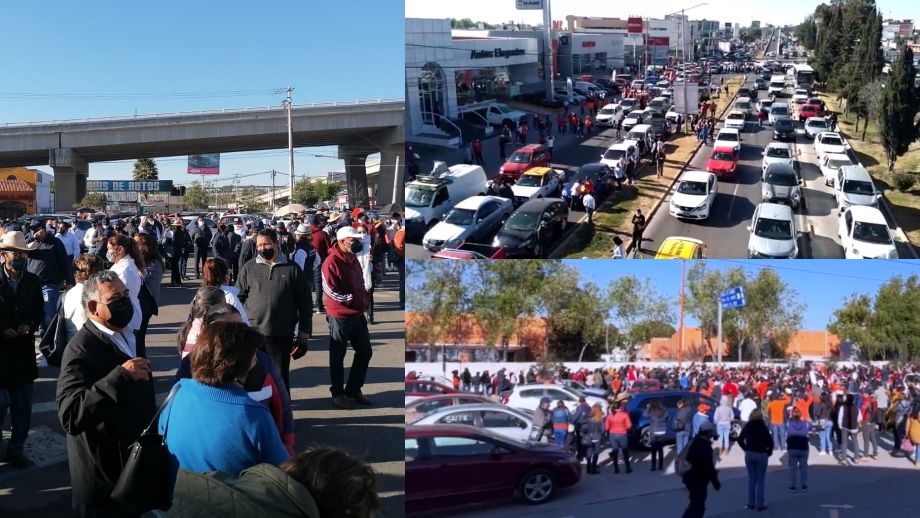 Ciudad sitiada: maestros bloquean carreteras de acceso a Pachuca