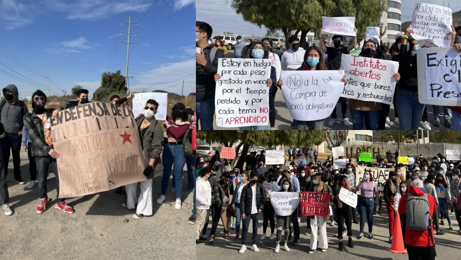 Estudiantes de la UAEH llaman a huelga y bloquean parcialmente la Pachuca-Actopan