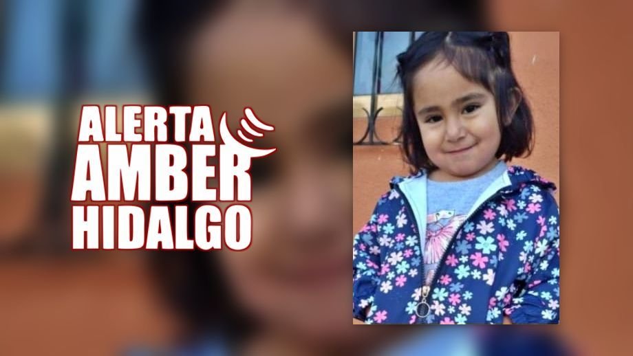 Tiene 2 años de edad y fue sustraída en Hidalgo; activan Alerta Amber