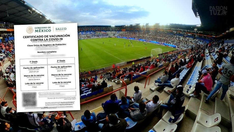 Certificado de vacunación obligatorio y nuevo aforo permitido para el estadio Hidalgo