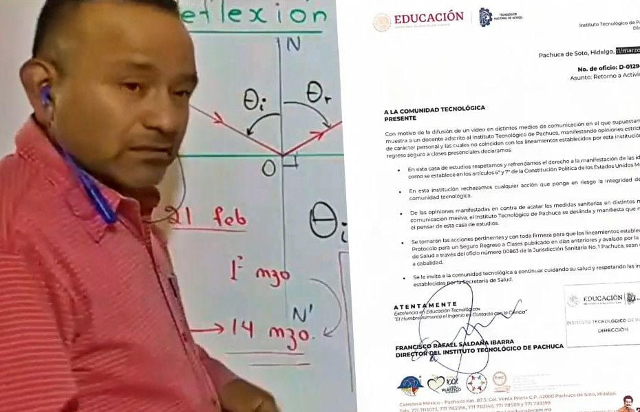 Tec de Pachuca se deslinda de polémicas opiniones de docente 'conspiracionista'