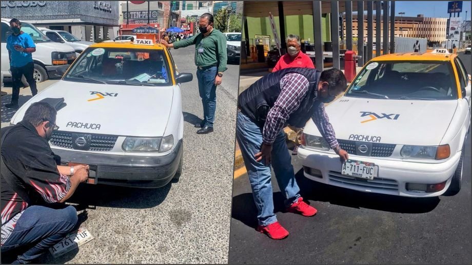 Comienzan sanciones a taxis de Pachuca que no usan app y taxímetro