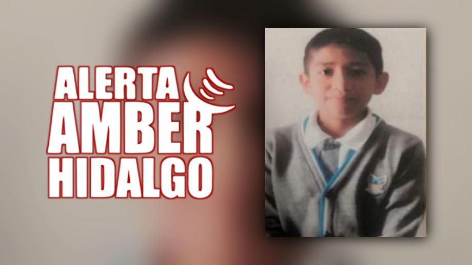 Activan Alerta Amber en Hidalgo por desaparición de niño de 12 años