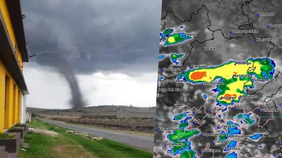 Podrían formarse tormentas con tornados en Hidalgo: Protección Civil