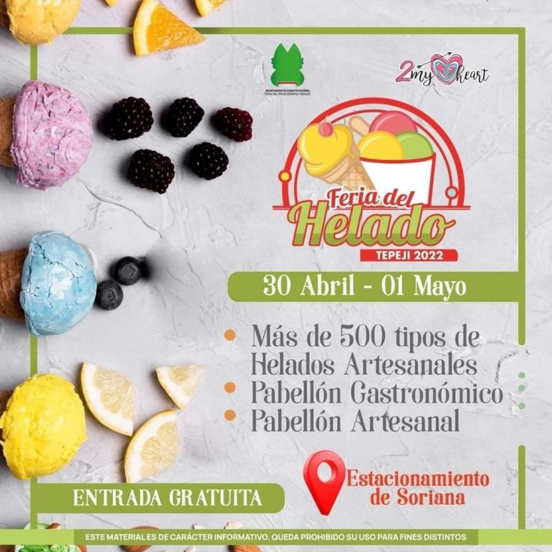 ¡Qué delicia! Feria del Helado Artesanal, este fin de semana en Hidalgo