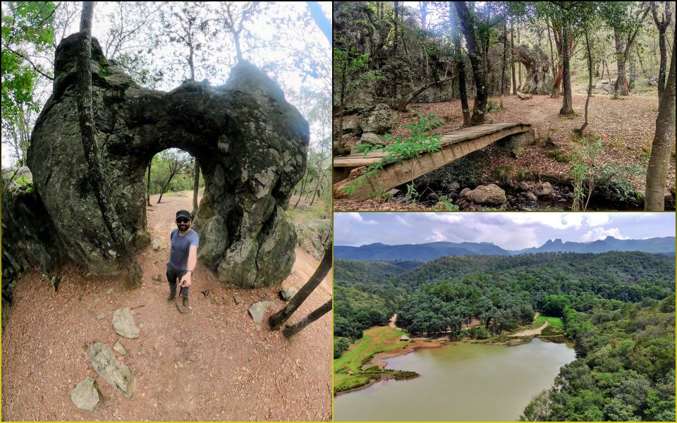 #ElArquito 🏞️ El parque con una curiosa formación rocosa escondida en el bosque de Huasca