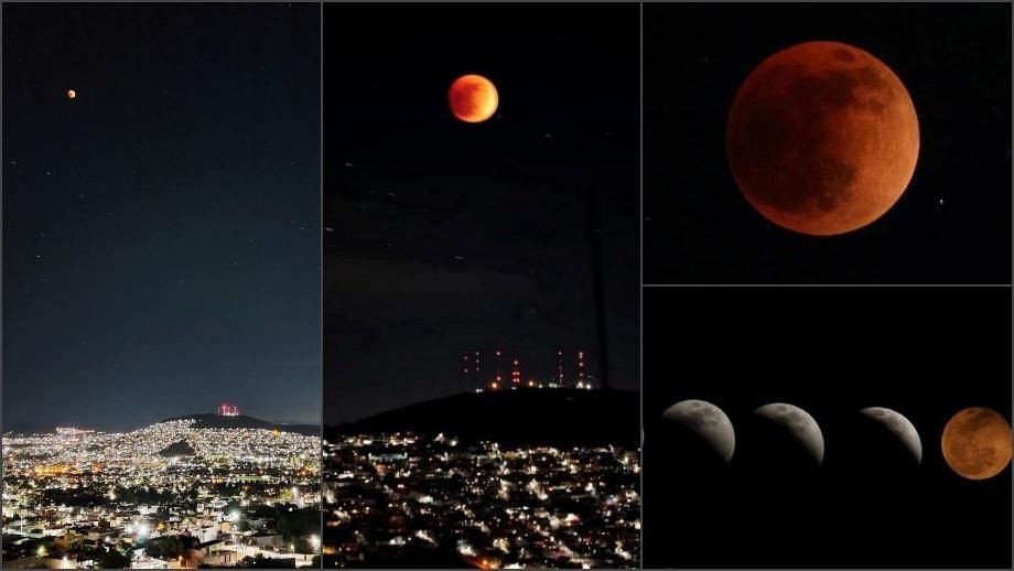 #Galería: Así se vio el eclipse de Luna de sangre en Pachuca