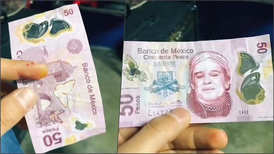 Estafan con billetes de 50 pesos de... ¡Juan Gabriel! En Pachuca ya hubo víctimas