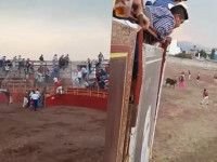 #Video: Escapa toro del ruedo y embiste a cuatro personas; ocurrió en Hidalgo