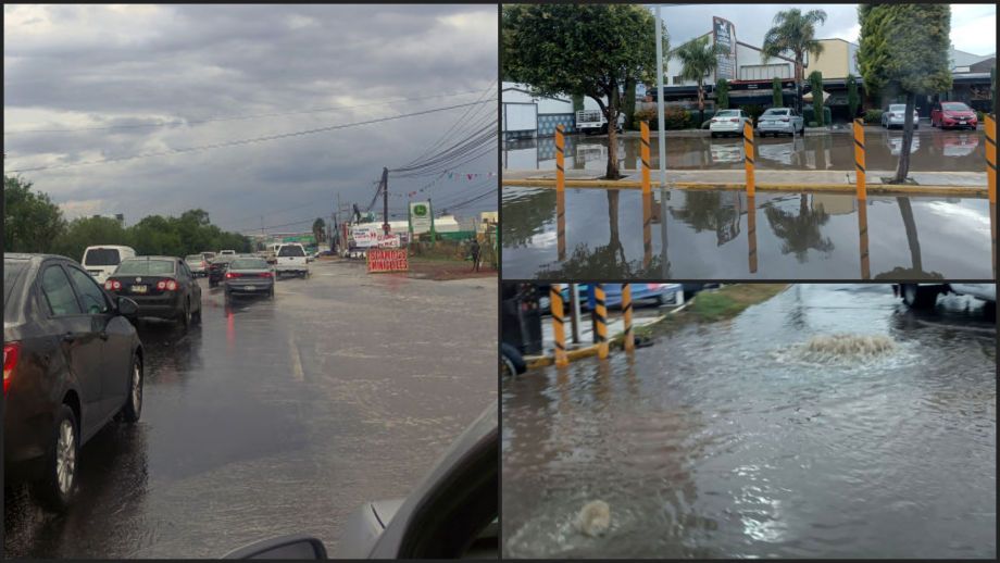 Intensa lluvia deja fuertes afectaciones en el sur de Pachuca (fotos y video)