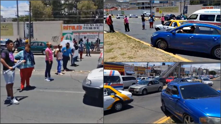 Otra vez, vialidad de Pachuca cerrada en protesta por falta de agua