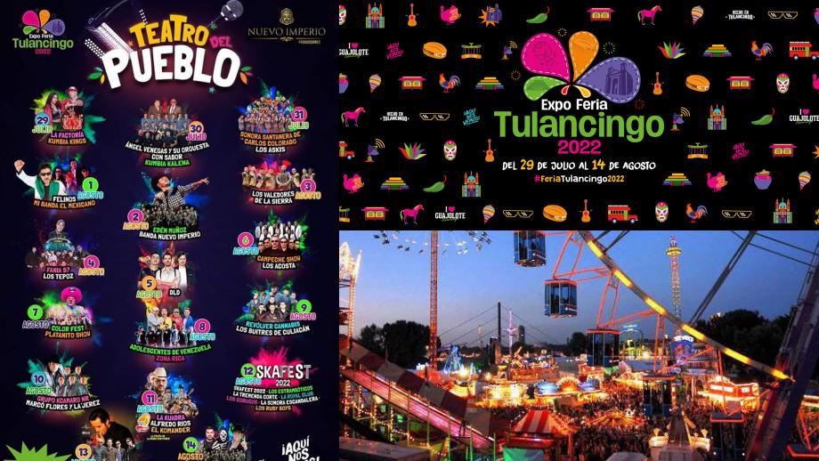 Estos artistas se presentarán en la Expo Feria Tulancingo 2022