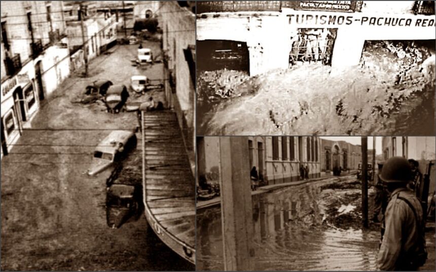 Un 24 de junio, hace 74 años, Pachuca sufrió una gran inundación (fotos)