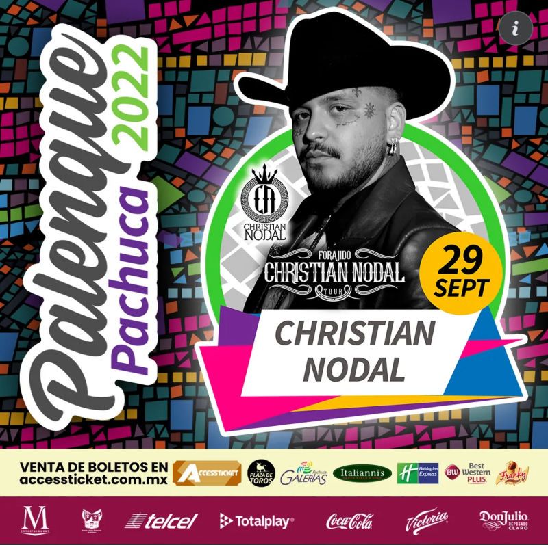 ¡Nuevo artista al palenque! Christian Nodal se presentará en la Feria de Pachuca