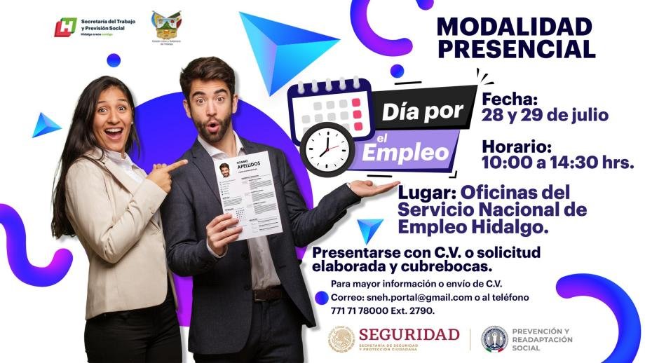 Día por el empleo: ofrecerán trabajo en Pachuca con sueldos de más de 16 mil pesos