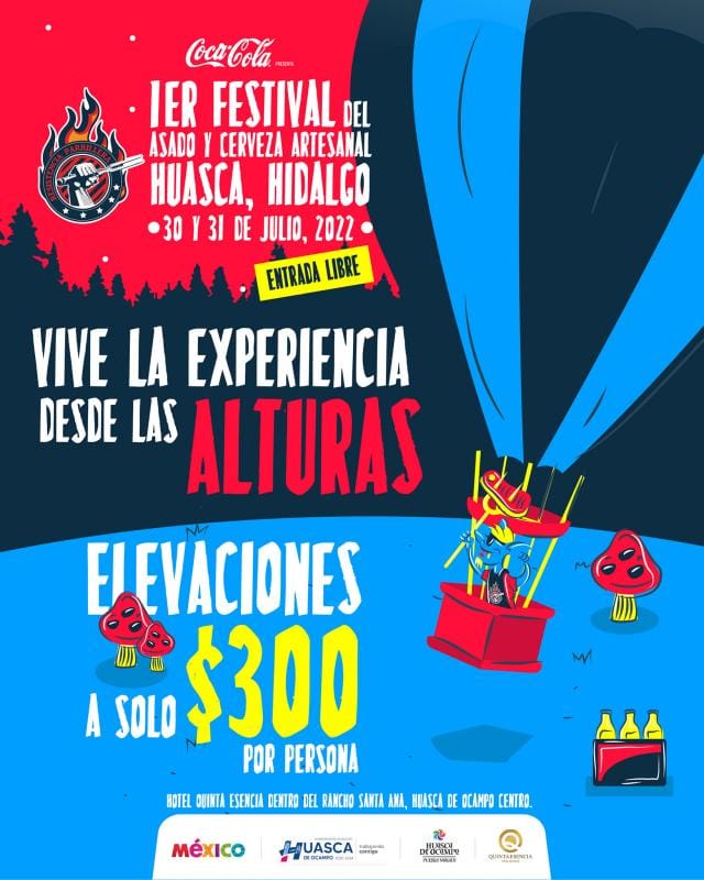 Festival con asado, cerveza y globos aerostáticos, este fin de semana en Huasca