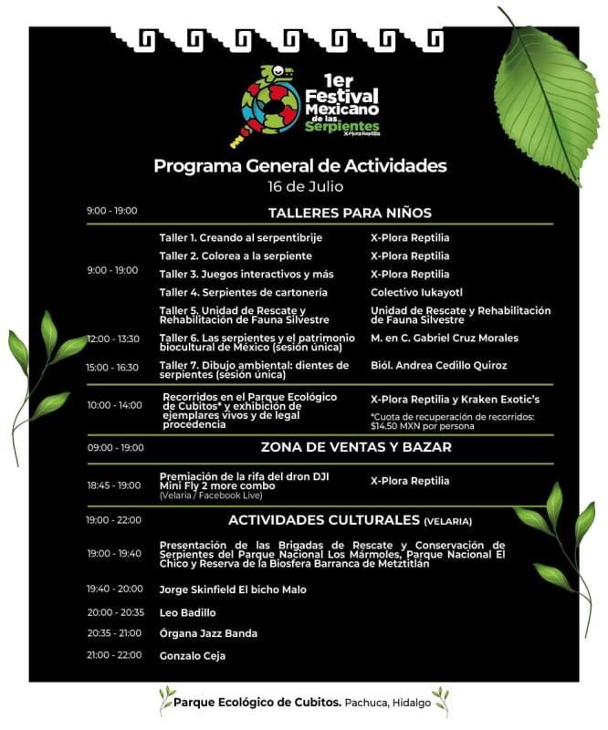 1er Festival Mexicano de las Serpientes se realizará en Pachuca esta semana