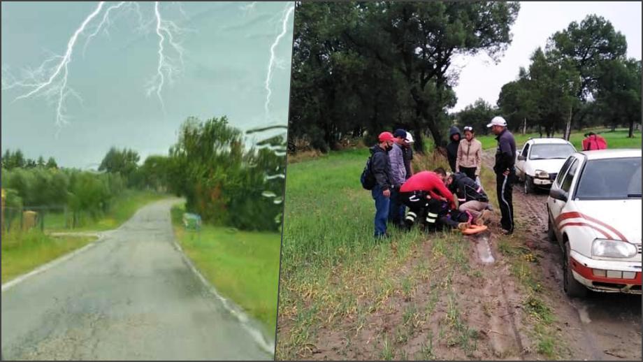 Un rayo terminó con la vida de un jinete durante la tormenta del miércoles en Hidalgo